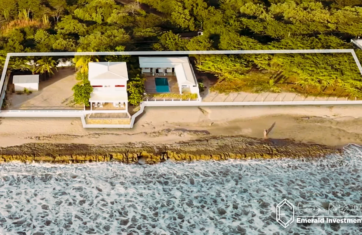 Popoyo Beachfront House With Large Commercial Lot