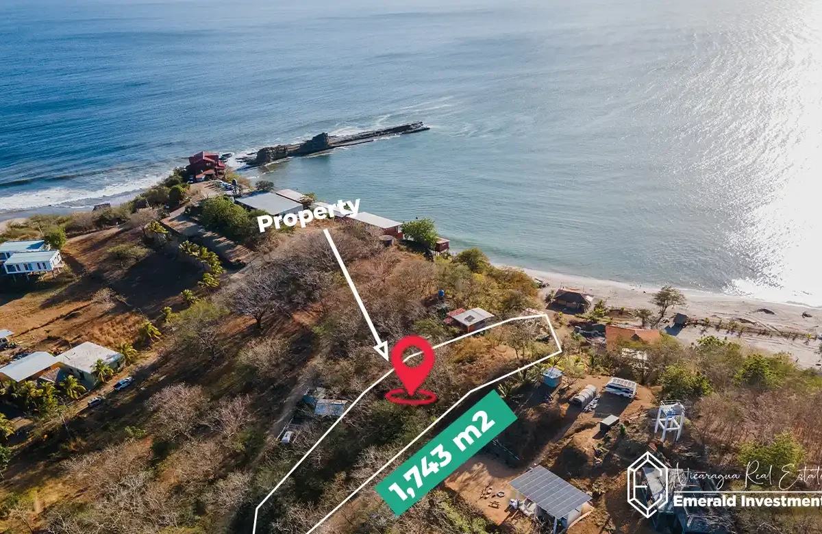 Ocean View Lot for Sale Near Beginner Bay in Playa Popoyo